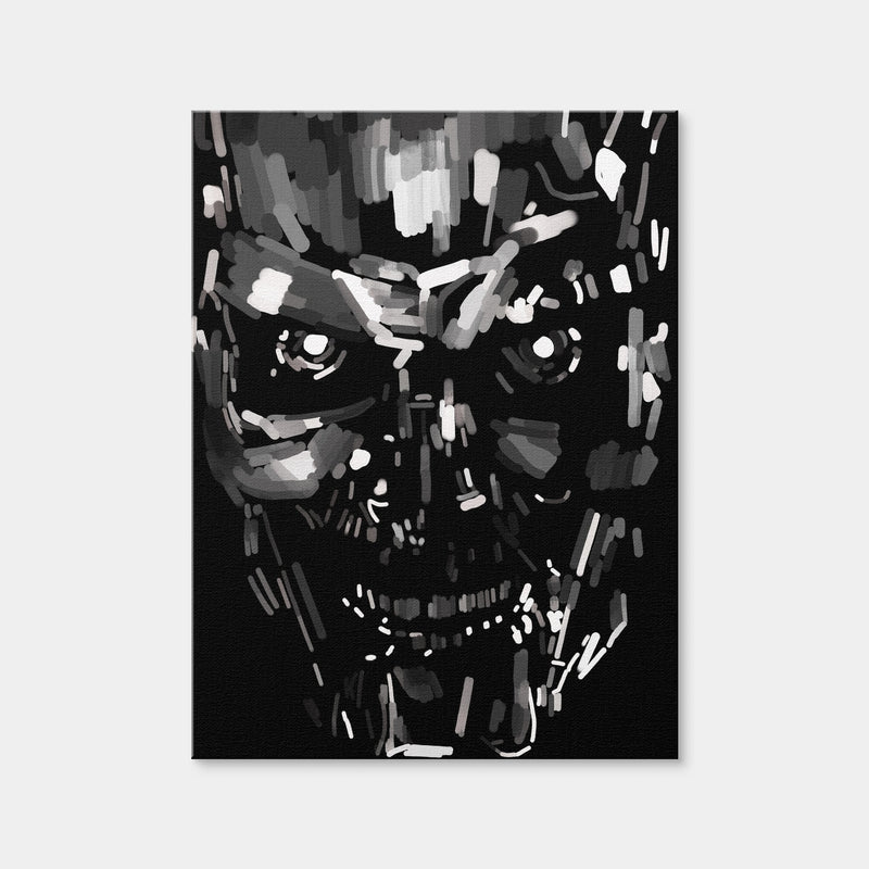 AUTO-MOCKUP WHITE | Skull Black And White | 1 Piece | Gallery Wrap | group=3x4