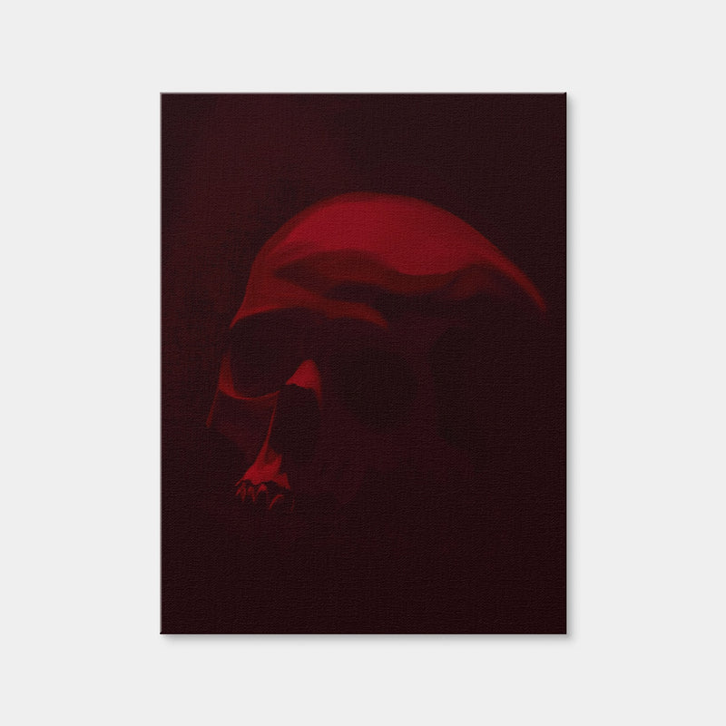 AUTO-MOCKUP WHITE | Skull Dark Red | 1 Piece | Gallery Wrap | group=3x4