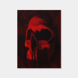 AUTO-MOCKUP WHITE | Skull Painted Red | 1 Piece | Gallery Wrap | group=3x4