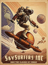 SkySurfers - Ride the Clouds of Venus Wall Art