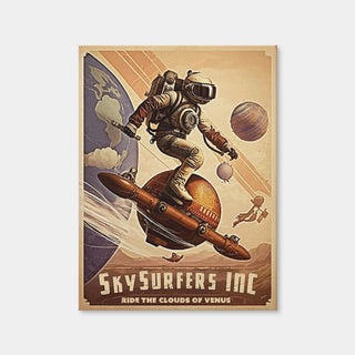 AUTO-MOCKUP WHITE | SkySurfers - Ride the Clouds of Venus | 1 Piece | Gallery Wrap | group=3x4