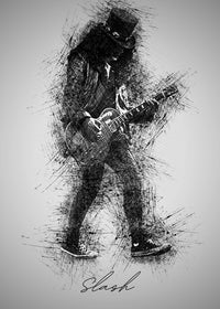 Slash Sketch Wall Art