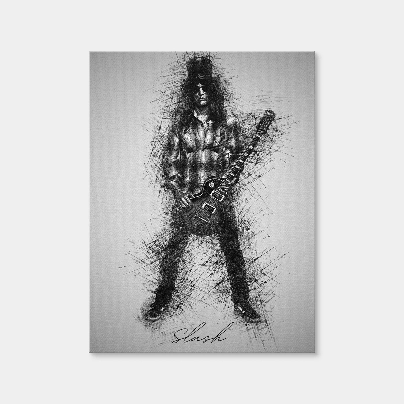 AUTO-MOCKUP WHITE | Slash Wearing Flannel | 1 Piece | Gallery Wrap Canvas | group=3x4