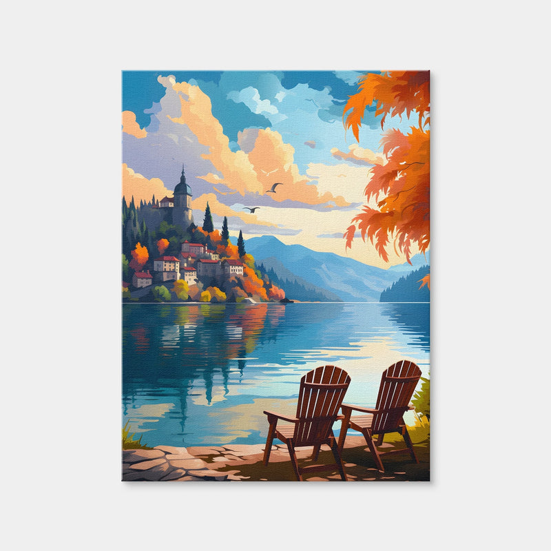 AUTO-MOCKUP WHITE | Slovenia - Bled Lake | 1 Piece | Gallery Wrap | group=3x4