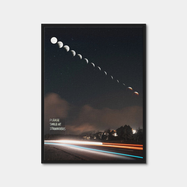 Smile at Strangers Wall Art — Framed Canvas Format preview