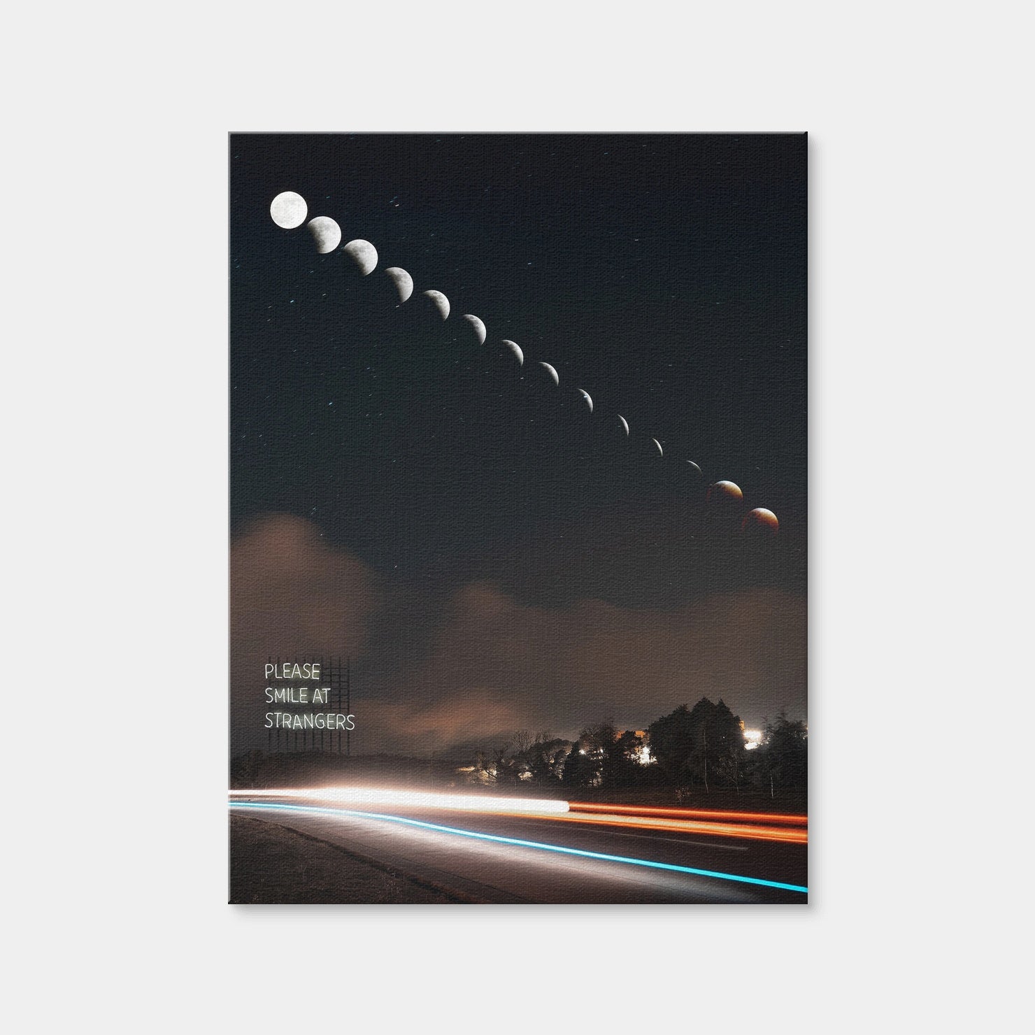 AUTO-MOCKUP WHITE | Smile at Strangers | 1 Piece | Gallery Wrap | group=3x4