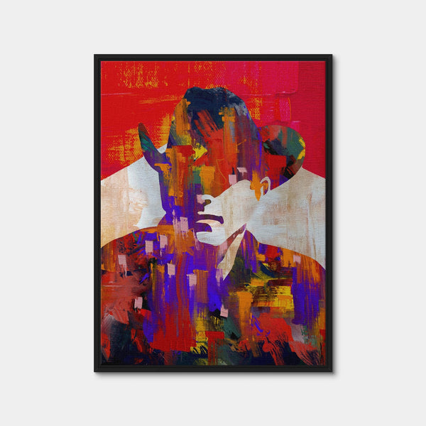 Smoker Man Wall Art — Framed Canvas Format preview