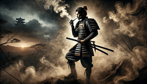 Smoking Samurai Wall Art
