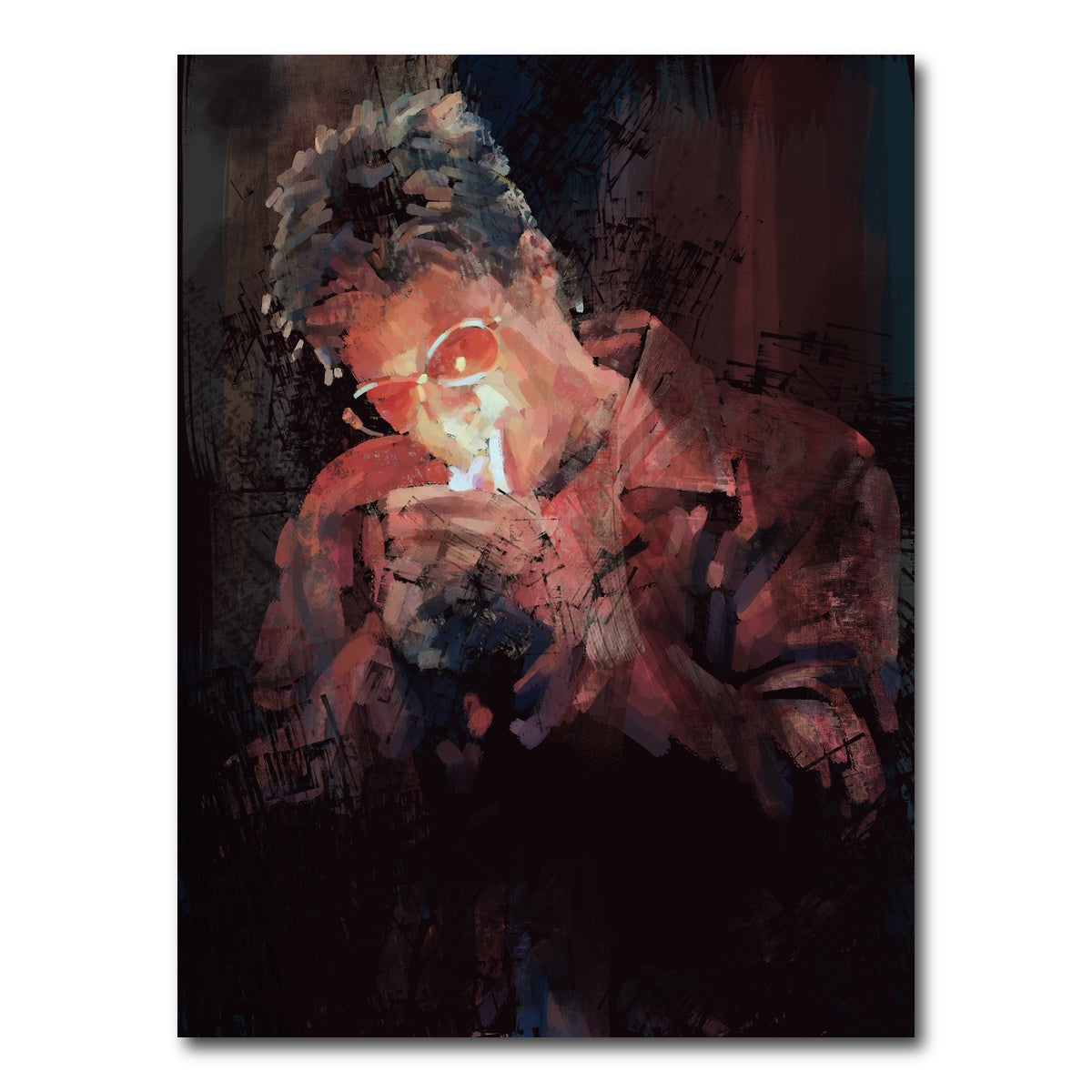 AUTO-MOCKUP WHITE | Smoking Tyler | 1 Piece | Gallery Wrap Canvas | group=3x4