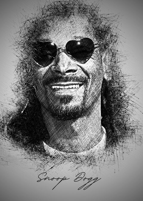 Snoop Dogg Heart Shades Wall Art