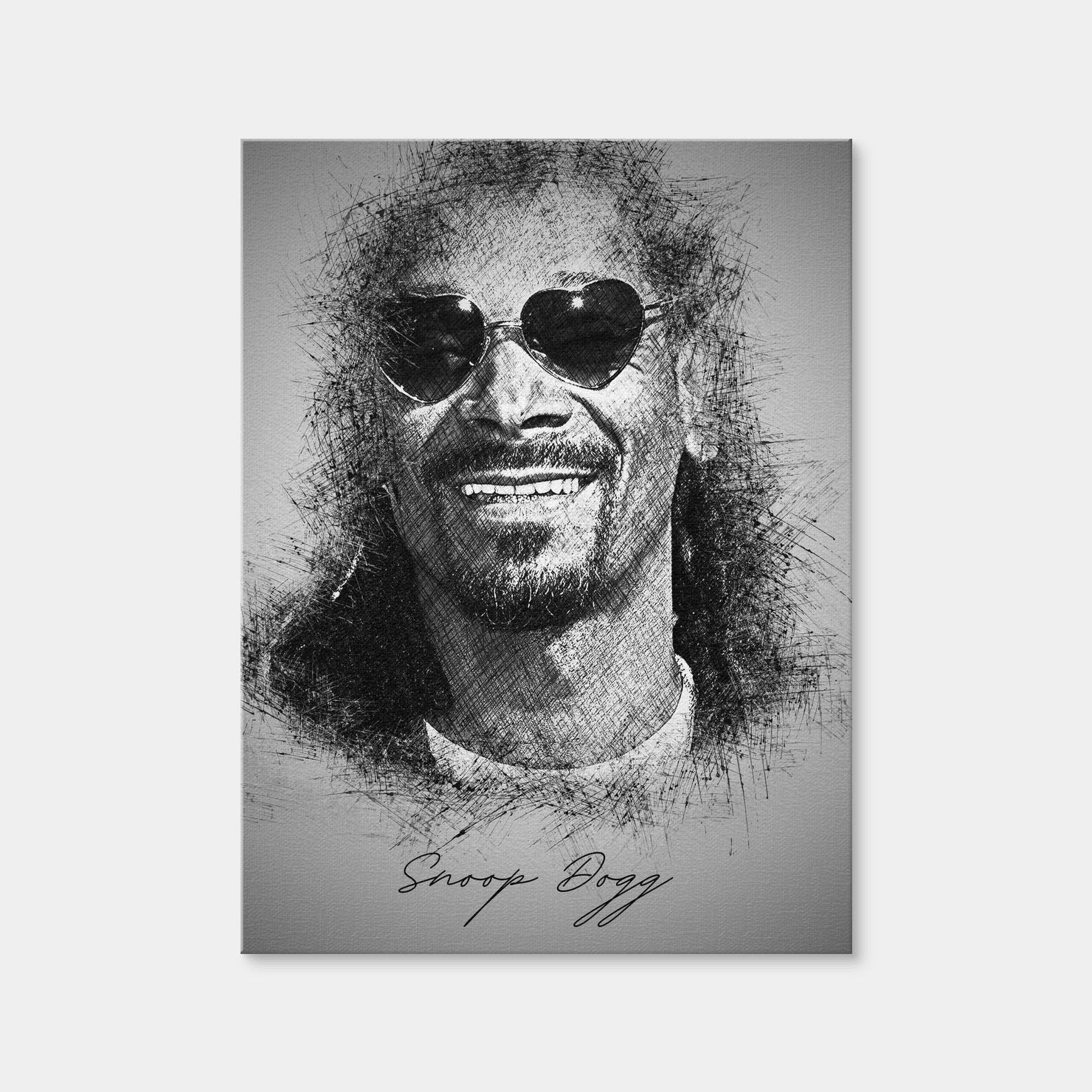 AUTO-MOCKUP WHITE | Snoop Dogg Heart Shades | 1 Piece | Gallery Wrap | group=3x4