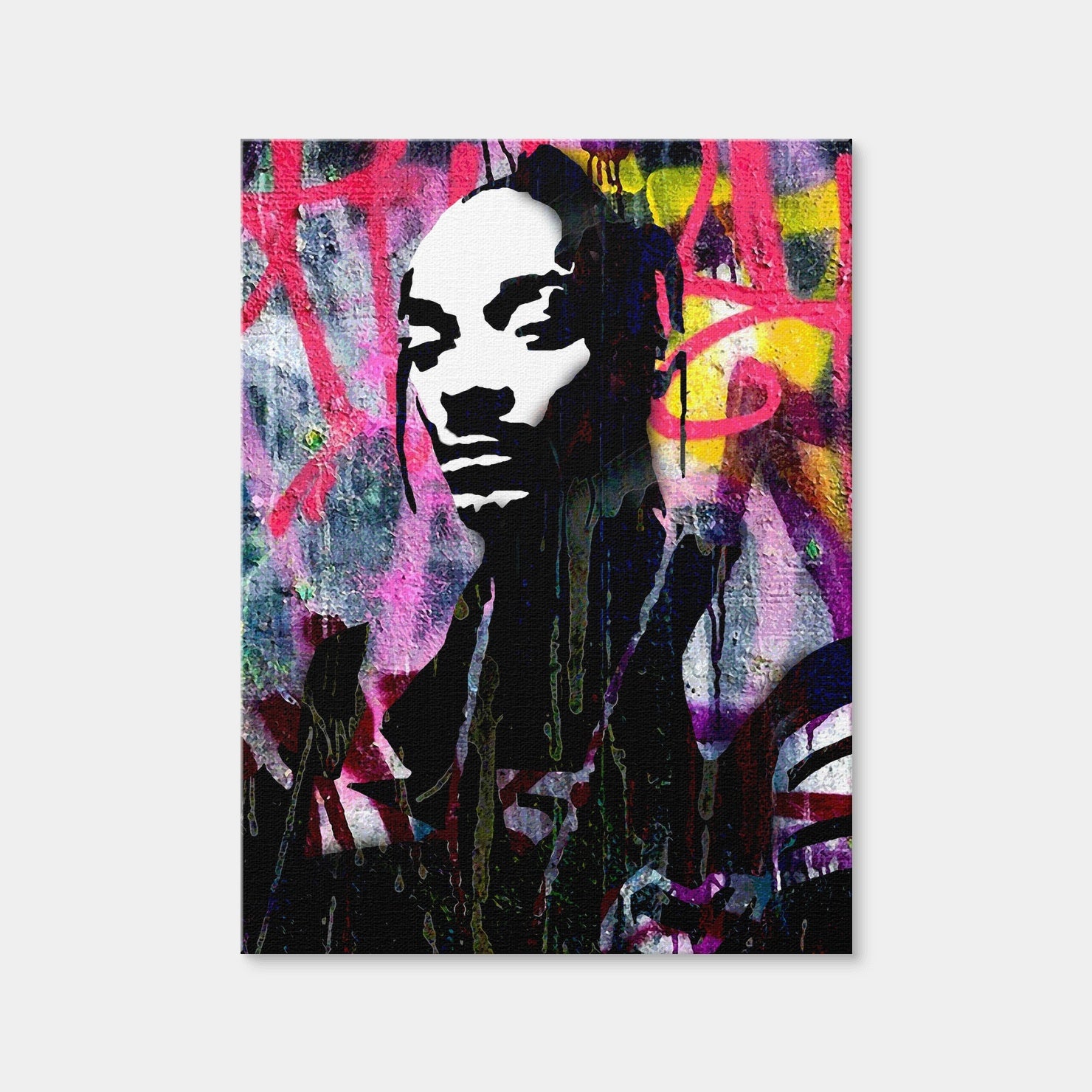 AUTO-MOCKUP WHITE | Snoop Rap | 1 Piece | Gallery Wrap | group=3x4