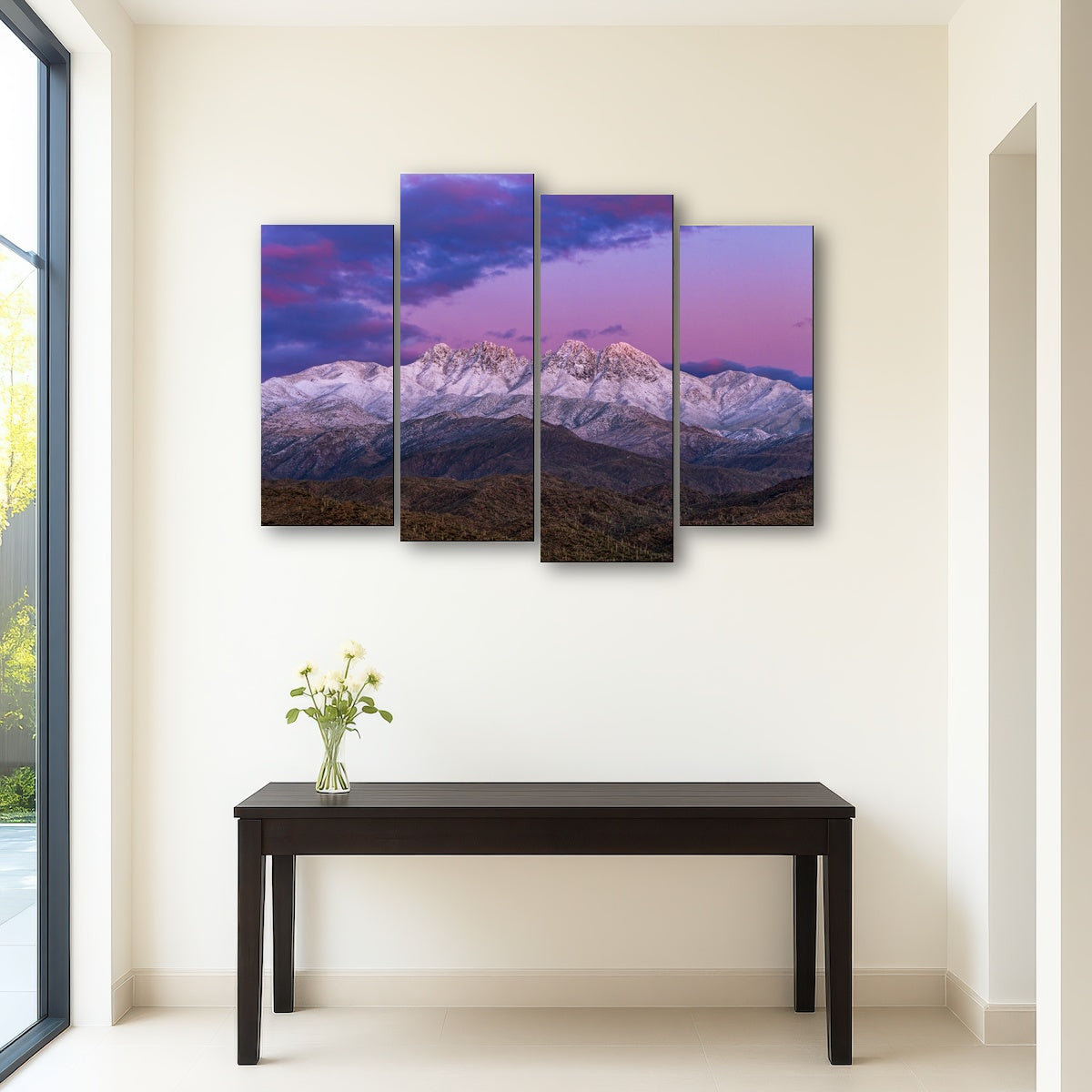 AUTO-MOCKUP ROOM | Snow Clad Four Peaks Mountain