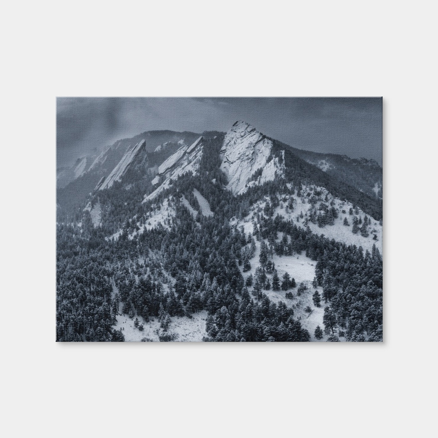 AUTO-MOCKUP WHITE | Snow On The Flatirons | 1 Piece | Gallery Wrap | group=4x3