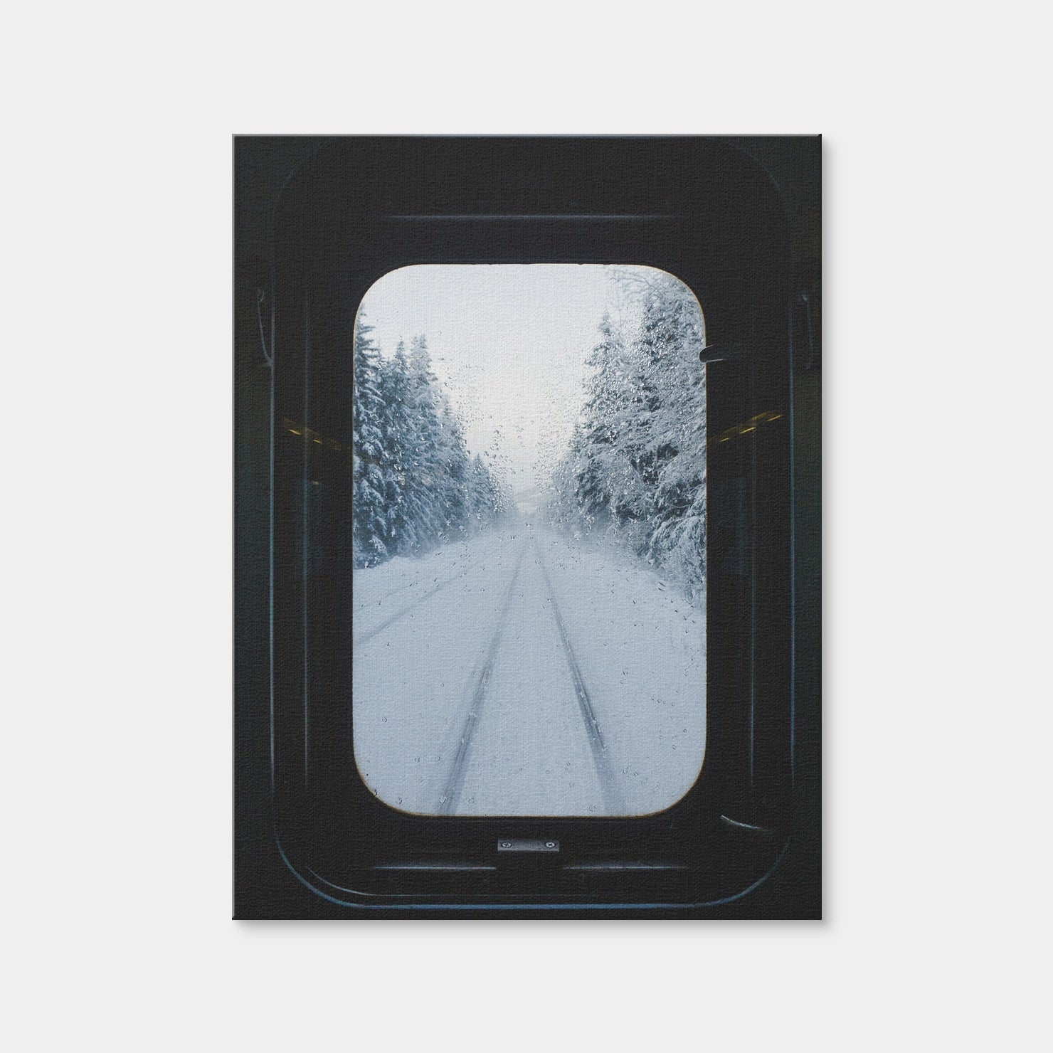 AUTO-MOCKUP WHITE | Snowy Train | 1 Piece | Gallery Wrap | group=3x4