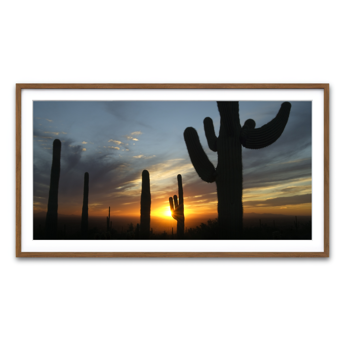 Framed Print 2x1 Walnut