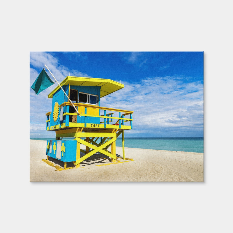 AUTO-MOCKUP WHITE | South Beach Lifeguard Tower | 1 Piece | Gallery Wrap | group=4x3