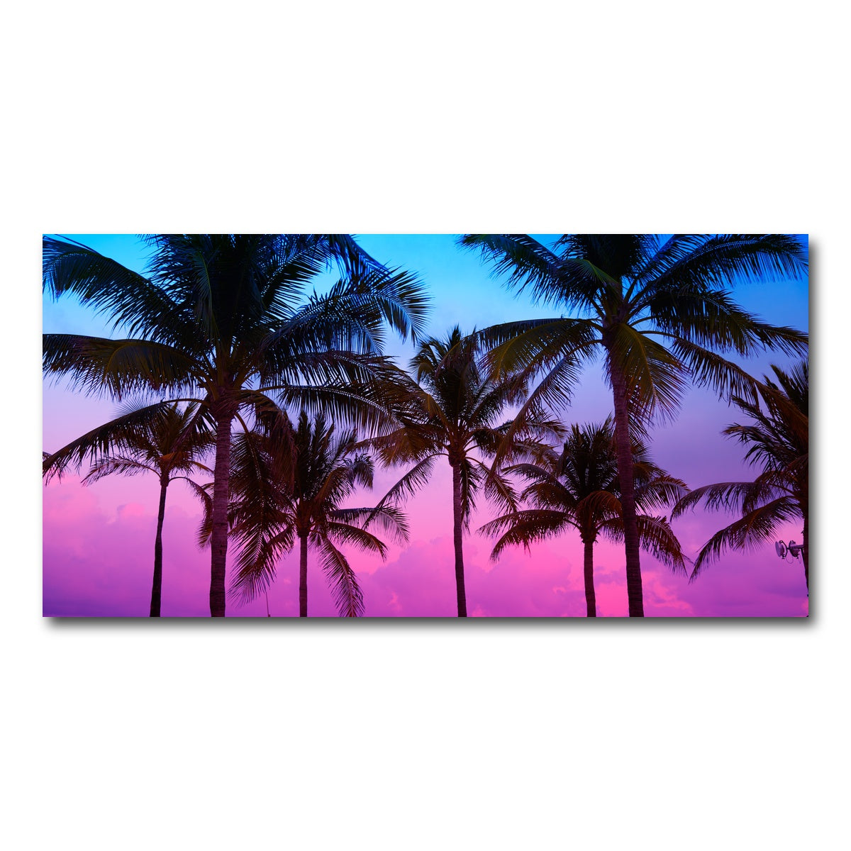 AUTO-MOCKUP WHITE | South Beach sunset | 1 Piece | Gallery Wrap Canvas | group=2x1