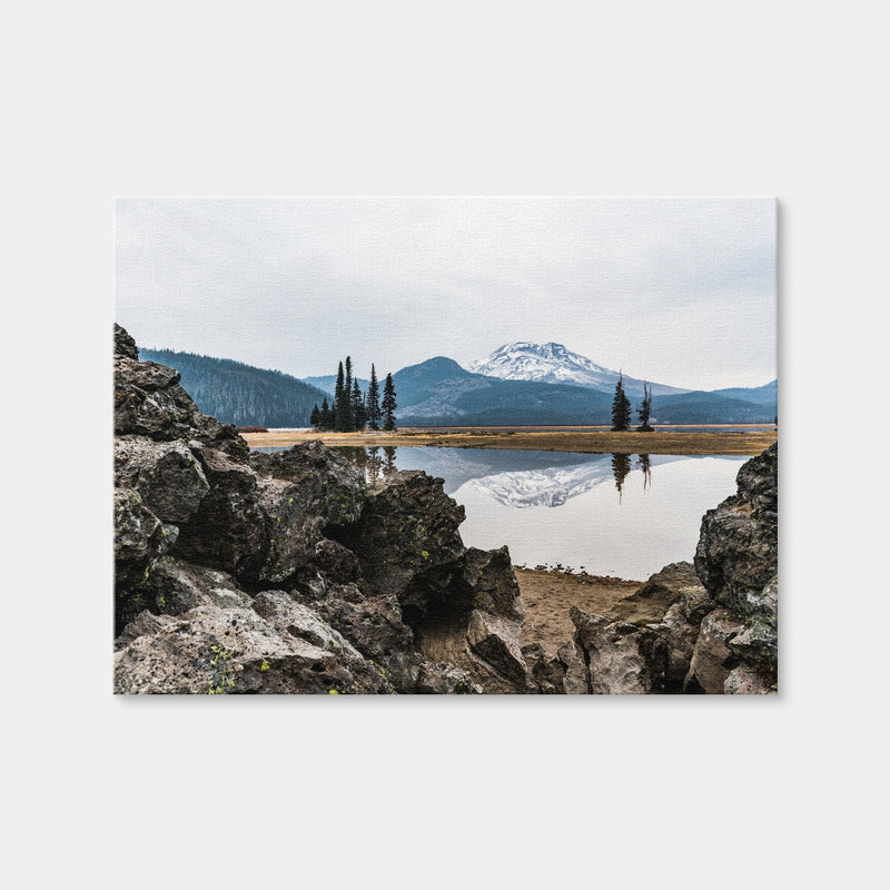 AUTO-MOCKUP WHITE | South Sister Mountain - Sparks Lake | 1 Piece | Gallery Wrap | group=4x3