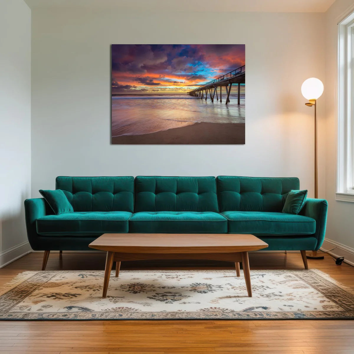 Southern California Pier at Sunset Wall Art