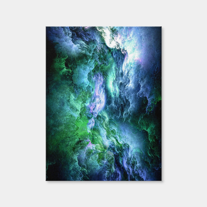 AUTO-MOCKUP WHITE | Space Dust Nebula Green | 1 Piece | Gallery Wrap | group=3x4