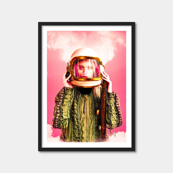 Space Girl Wall Art — Framed Print Format preview