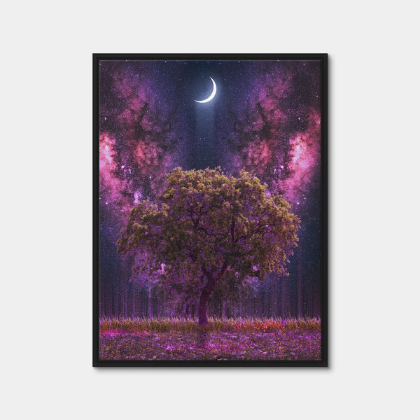 Space Ground Wall Art — Framed Canvas Format preview