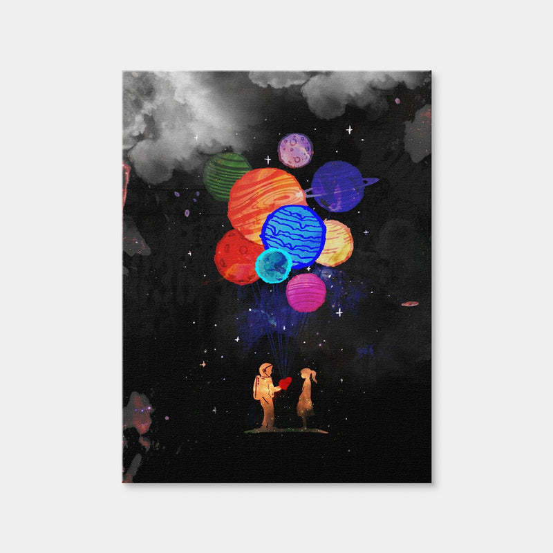 AUTO-MOCKUP WHITE | Space Love | 1 Piece | Gallery Wrap Canvas | group=3x4