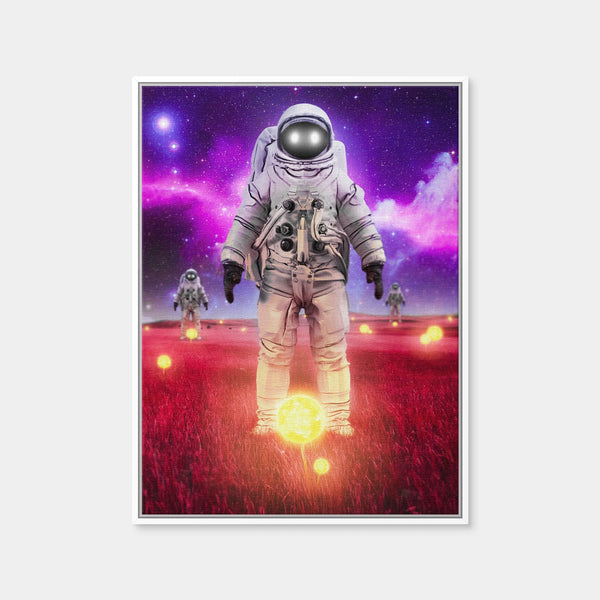 Space Sunflowers Wall Art — Framed Canvas Format preview