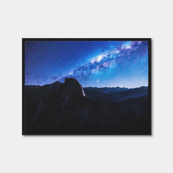 Space and Half Dome Wall Art — Framed Canvas Format preview