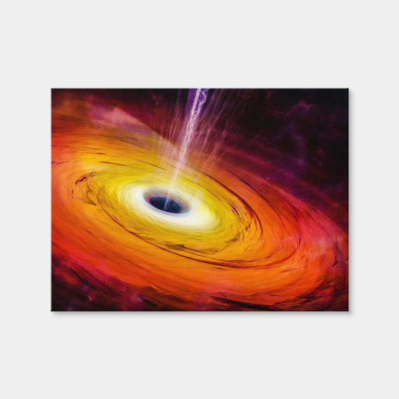 AUTO-MOCKUP WHITE | Spacescape Black Hole | 1 Piece | Gallery Wrap Canvas | group=4x3