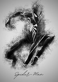 Spider-Man Sketch Wall Art