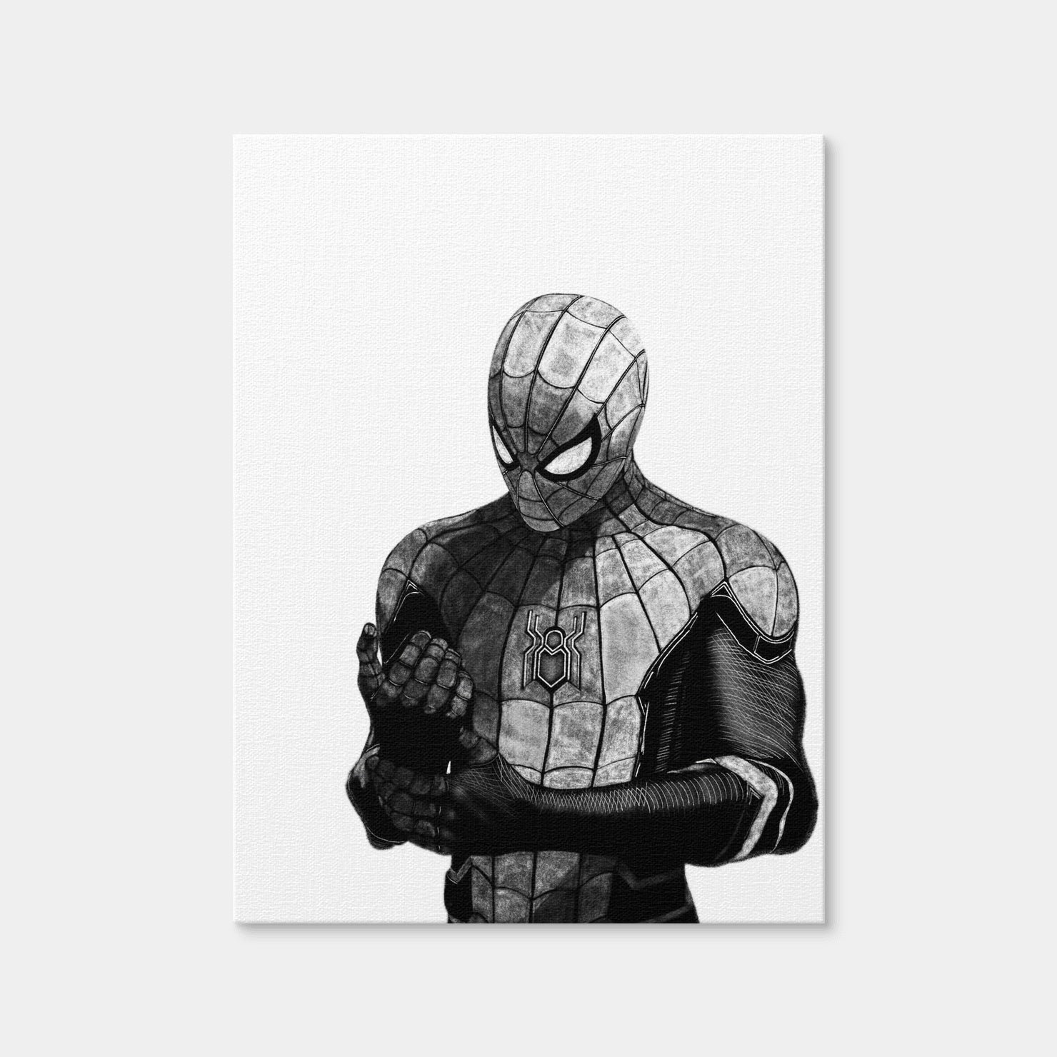 AUTO-MOCKUP WHITE | Spiderman Sketch | 1 Piece | Gallery Wrap | group=3x4