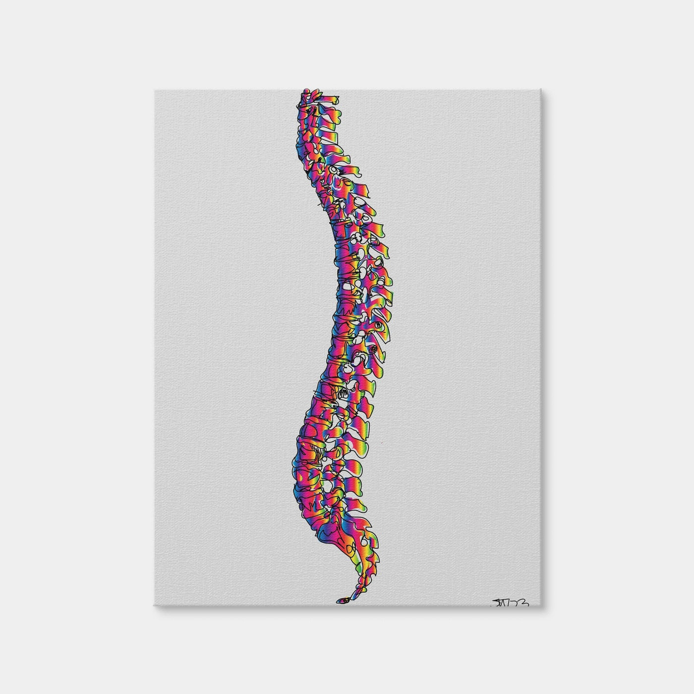 AUTO-MOCKUP WHITE | Spine Drawing | 1 Piece | Gallery Wrap | group=3x4