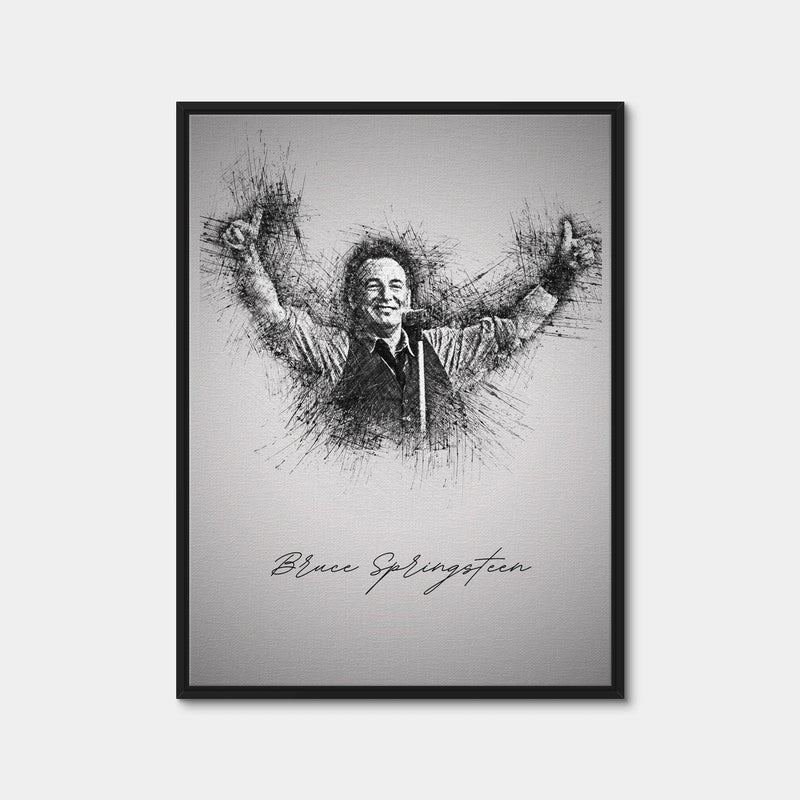 AUTO-MOCKUP WHITE | Springsteen | 1 Piece | Black Framed Canvas | group=3x4