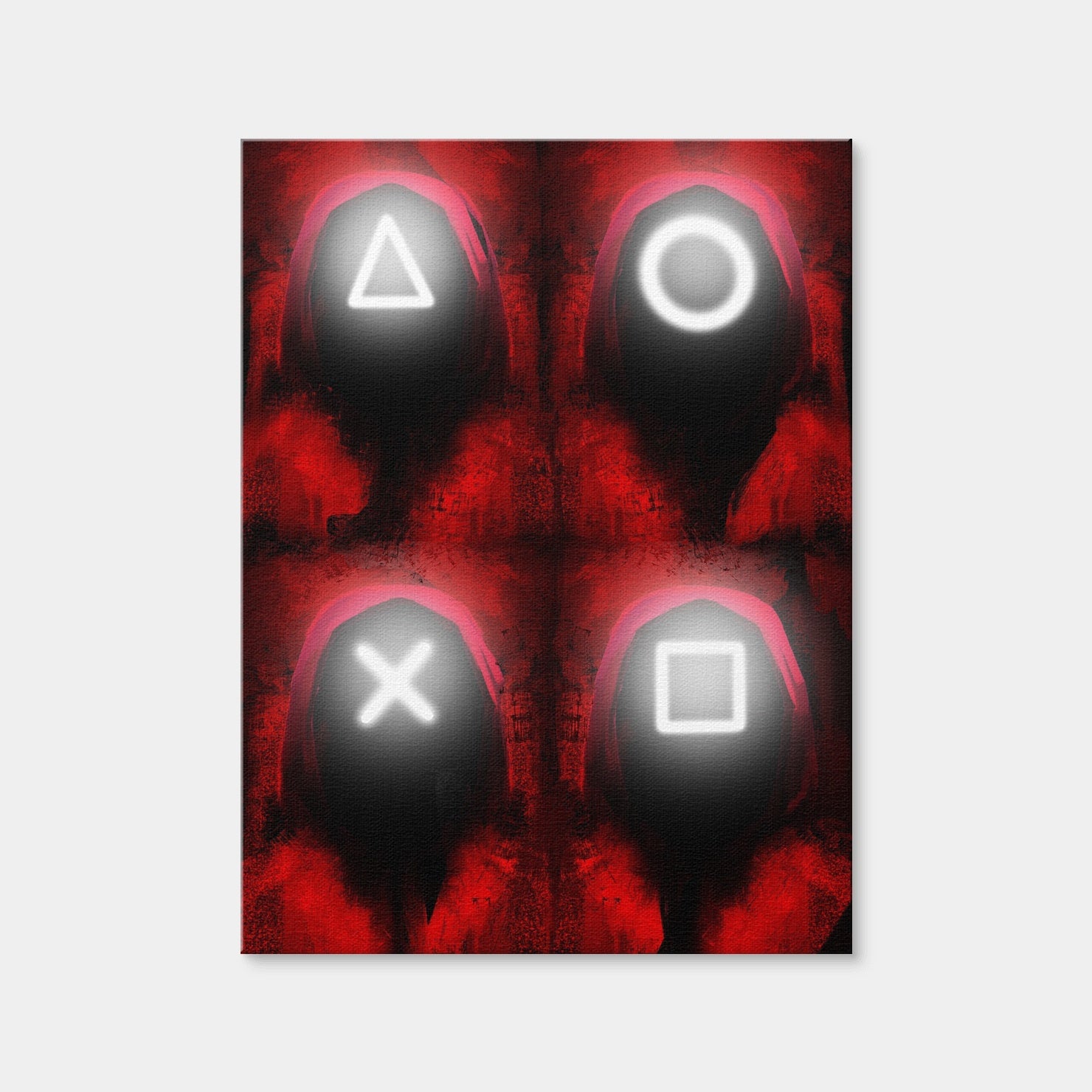 AUTO-MOCKUP WHITE | Squid Game | 1 Piece | Gallery Wrap | group=3x4