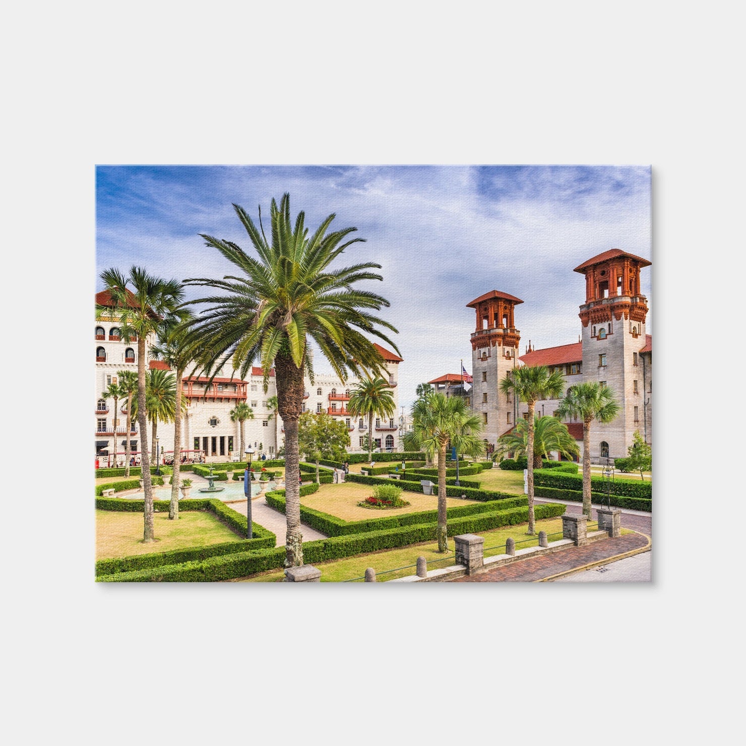 AUTO-MOCKUP WHITE | St. Augustine - Alcazar Courtyard | 1 Piece | Gallery Wrap | group=4x3