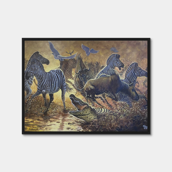 Stampede Wall Art — Framed Canvas Format preview