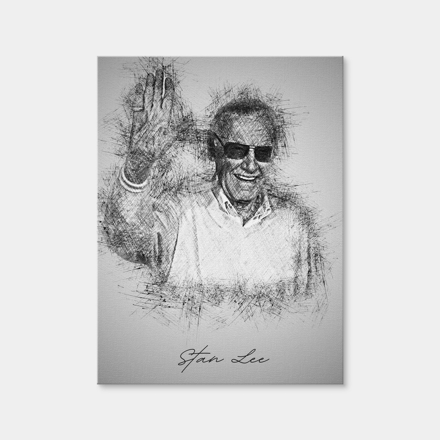 AUTO-MOCKUP WHITE | Stan Lee | 1 Piece | Gallery Wrap | group=3x4
