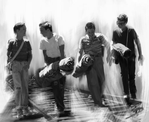 Stand By Me Grayscale Wall Art