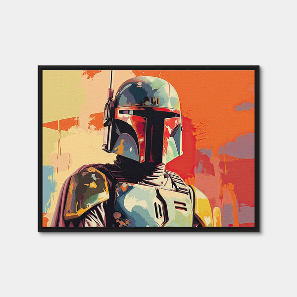 Star Wars Boba Wall Art — Framed Canvas Format preview