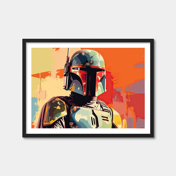 Star Wars Boba Wall Art — Framed Print Format preview