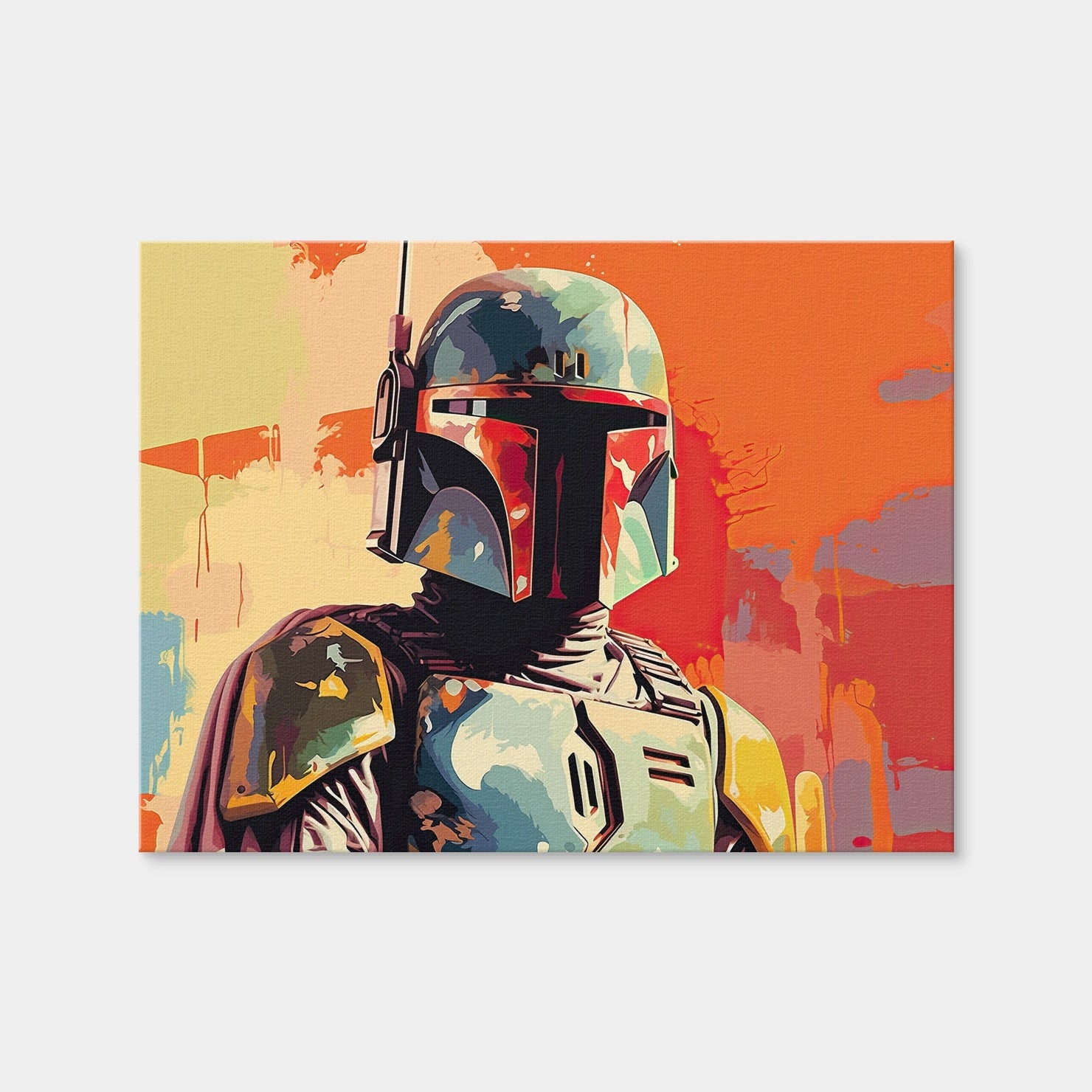 AUTO-MOCKUP WHITE | Star Wars Boba | 1 Piece | Gallery Wrap | group=4x3