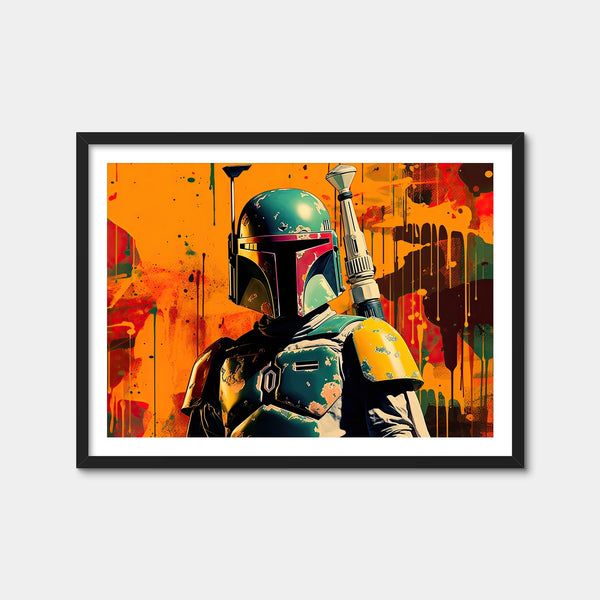 Star Wars Fett Wall Art — Framed Print Format preview
