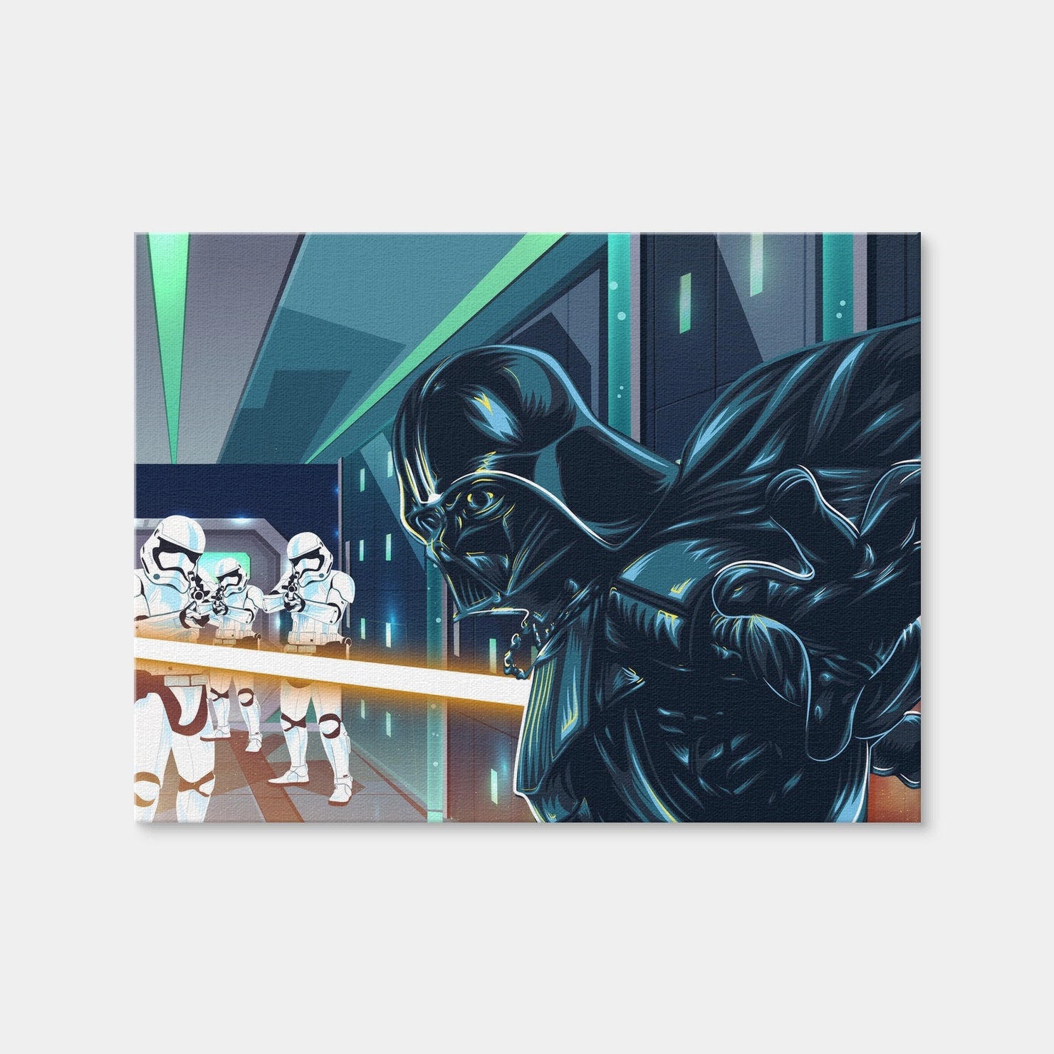 AUTO-MOCKUP WHITE | Star Wars Final Battle | 1 Piece | Gallery Wrap | group=4x3