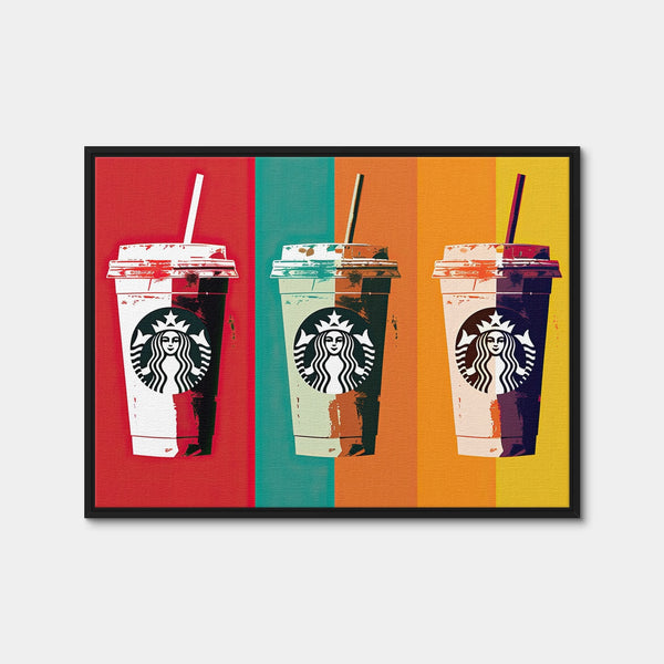 Starbucks Warhol Wall Art — Framed Canvas Format preview
