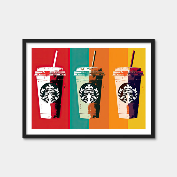Starbucks Warhol Wall Art — Framed Print Format preview