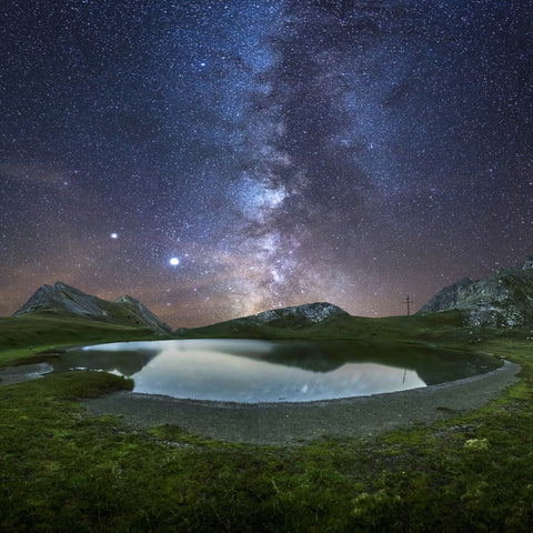 Starry Lake de France Wall Art
