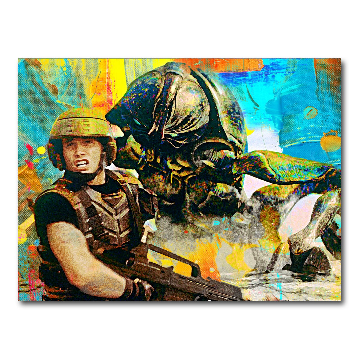 AUTO-MOCKUP WHITE | Starship Troopers | 1 Piece | Gallery Wrap Canvas | group=4x3