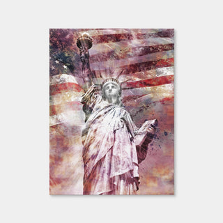 AUTO-MOCKUP WHITE | Statue Of Liberty - Red | 1 Piece | Gallery Wrap | group=3x4